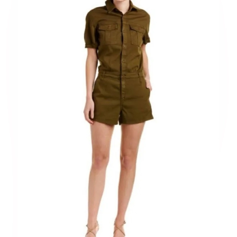 AG Adriano Goldschmied Olive Green Romper